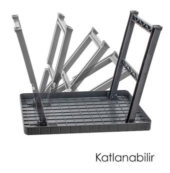 Cbtx Global 49x49 cm Çantalı Kare Alüminyum-Kumaş Katlanır Kamp Masası Turuncu