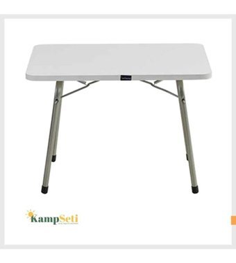 Argeus 4 Kişilik Rock 52x52 cm Tabureli Çantalı Kare Ahşap-Metal Katlanır Kamp Masası Mavi