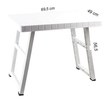 Cbtx Global 55.2x40.8 cm Çantalı Dikdörtgen Alüminyum Katlanır Kamp Masası Siyah
