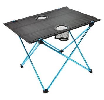 Argeus 2 Kişilik Rock 52x52 cm Tabureli Çantalı Kare Ahşap-Metal Katlanır Kamp Masası Kahverengi-Krem