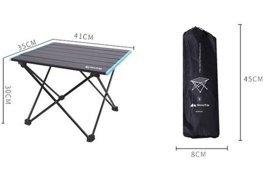 Argeus 2 Kişilik Rock 52x52 cm Tabureli Çantalı Kare Ahşap-Metal Katlanır Kamp Masası Kahverengi-Camel