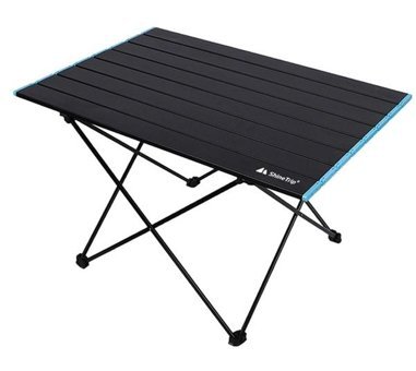 Cbtx Global Lz-03 40x40 cm Yuvarlak Alüminyum Alaşımlı Katlanır Kamp Masası Siyah
