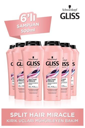 Gliss Split Hair Miracle Şampuan 6x500 ml