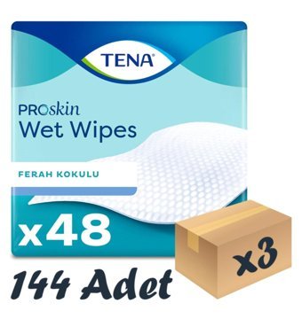 Tena Proskin 48 Yaprak 3'lü Paket Vücut Temizleme Mendili