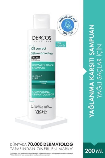 Vichy Dercos Oil Control Yağlanma Karşıtı Şampuan 200 ml