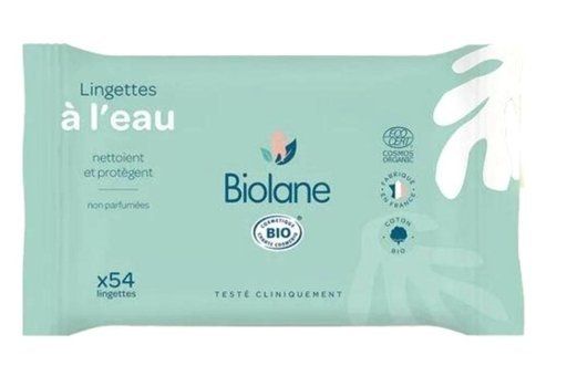 Biolane Organic Water Based Wipes 54 Yaprak Islak Mendil