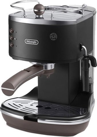 Delonghi ECOV311.AZ Icona 1100 W Paslanmaz Çelik Tezgah Üstü Kapsülsüz Manuel Espresso Makinesi Siyah