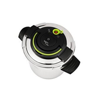 Leggno Pro Pre Clipso Kapak İndüksiyon Tabanlı 6 lt Düdüklü Tencere Siyah