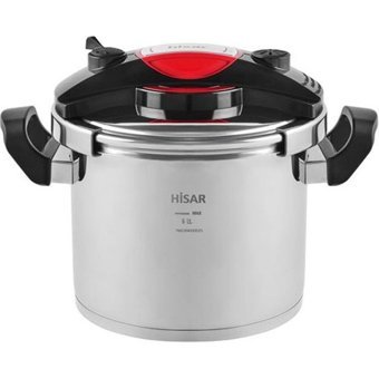 Hisar Monaco Joy Clipso Kapak İndüksiyon Tabanlı 6 lt Düdüklü Tencere Siyah