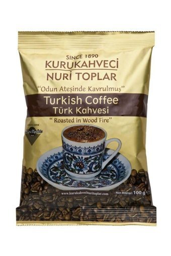 Nuri Toplar Sade Orta Kavrulmuş Türk Kahvesi 100 gr
