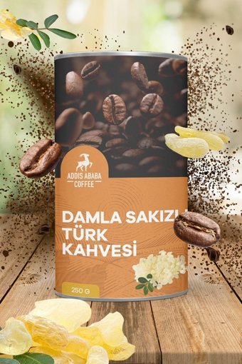 Addis Ababa Coffee Damla Sakızlı Orta Kavrulmuş Türk Kahvesi 250 gr