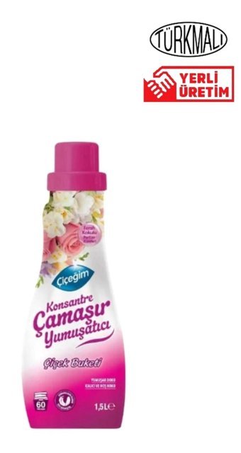 Çiçeğim Konsantre Çiçek 60 Yıkama Yumuşatıcı 1.5 lt