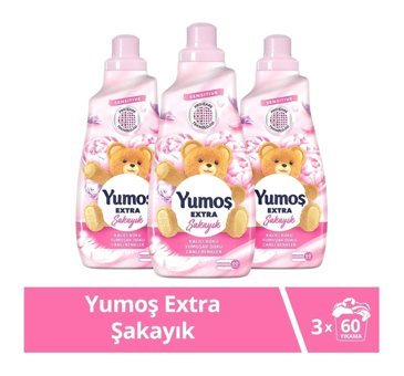 Yumoş Extra Şakayık 60 Yıkama Yumuşatıcı 3x1.44 lt