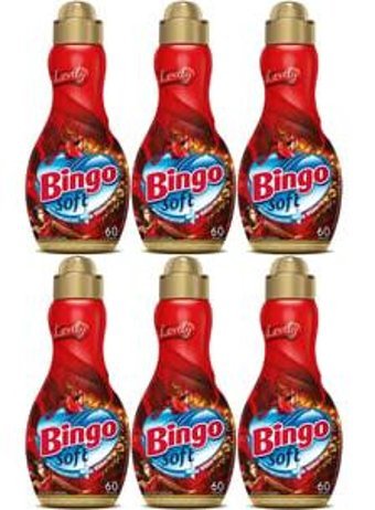 Bingo Soft Konsantre Lovely 60 Yıkama Yumuşatıcı 6x1.44 lt