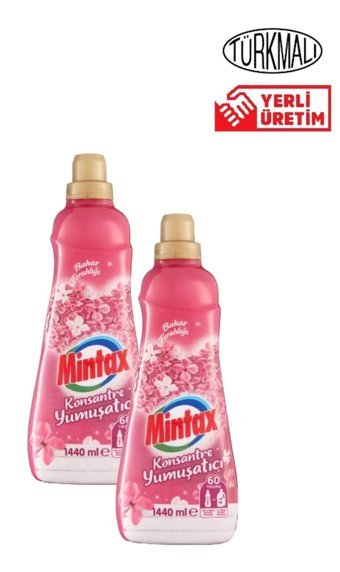 Mintax Konsantre Bahar Tazeliği 60 Yıkama Yumuşatıcı 2x1.44 lt