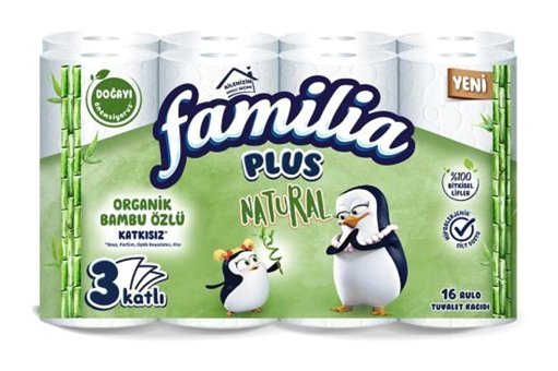 Familia Organik Bambu 3 Katlı 16'lı Tuvalet Kağıdı