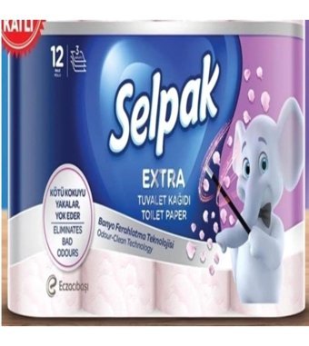 Selpak Extra 3 Katlı Kokulu Renkli 12'li Tuvalet Kağıdı