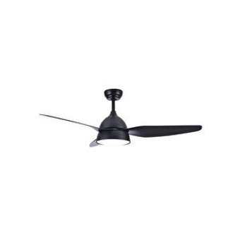 Fancium DKF-304 Işıklı Kumandalı Plastik 3 Kanatlı Siyah Tavan Vantilatörü