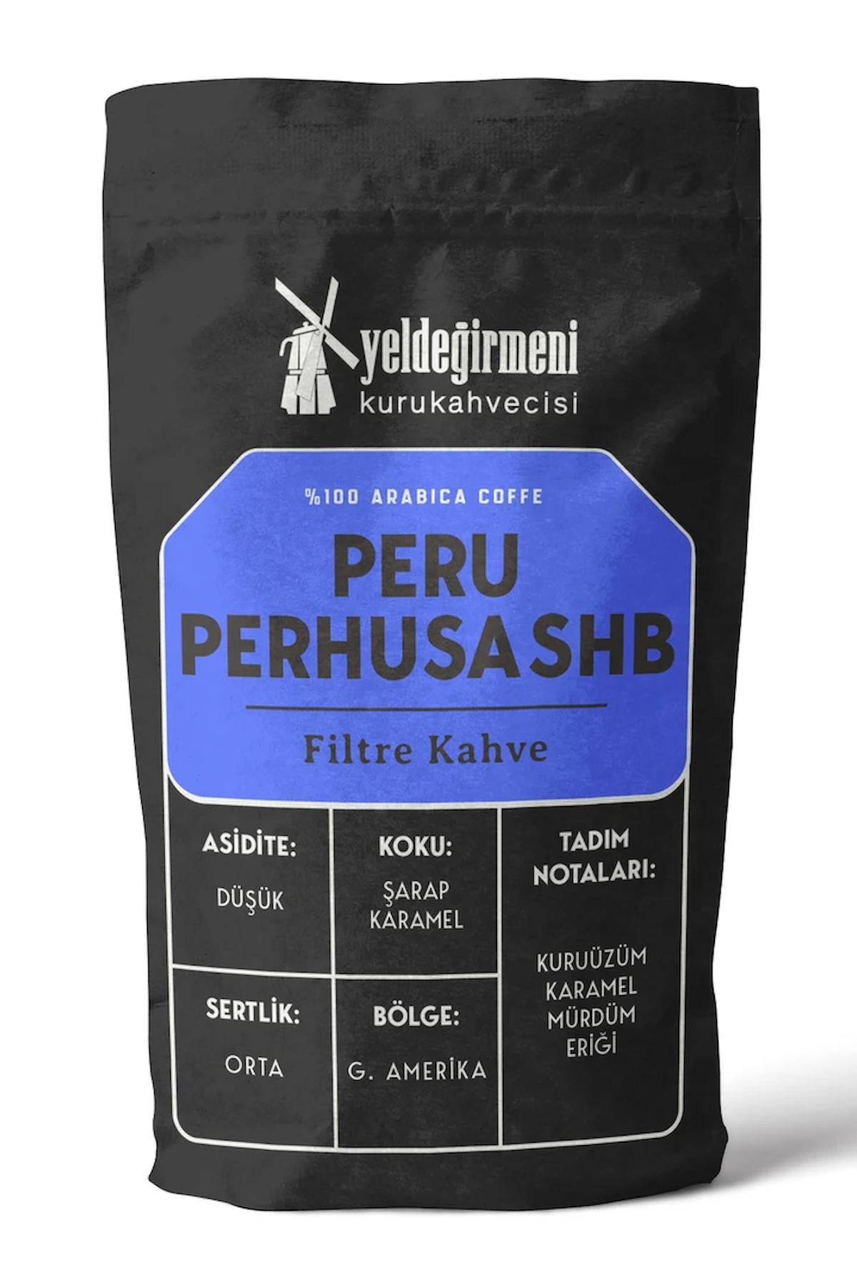 Yeldeğirmeni Kurukahvecisi Peru Perhusa Karamel - Kuru Üzüm - Mürdüm Eriği Aromalı Güney Amerika Arabica Öğütülmüş Filtre Kahve 250 gr