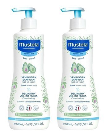 Mustela Gentle Cleansing Gel Bebek Şampuanı 2x500 ml