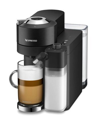 Nespresso Vertuo Latissima 1500 W Plastik Tezgah Üstü Kapsüllü Tam Otomatik Espresso Makinesi Siyah