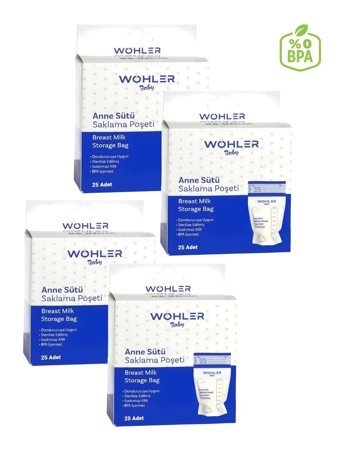 Wohler Süt Saklama Poşeti 4x25'li