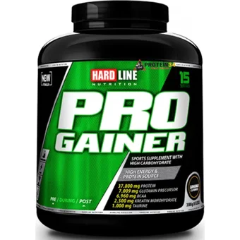 Hardline Nutrition Progainer Muz Aromalı 15 Servis Kas Yapıcı Gainer 3000 gr Toz
