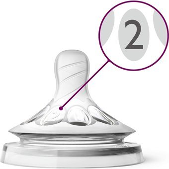 Philips Avent Avent Natural Silikon 1 Ay+ Yavaş Akış Geniş Ağız Biberon Emziği