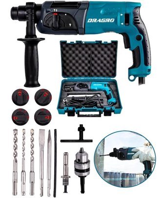Dragro DRG-KRC2470 5800 W 4400 darbe/dk 2.7 kg Elektrikli Kırıcı Delici Matkap
