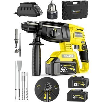 Dragro DRG-KRC88 88 V 2.6 kg Çift Akülü Şarjlı Kırıcı Delici Matkap
