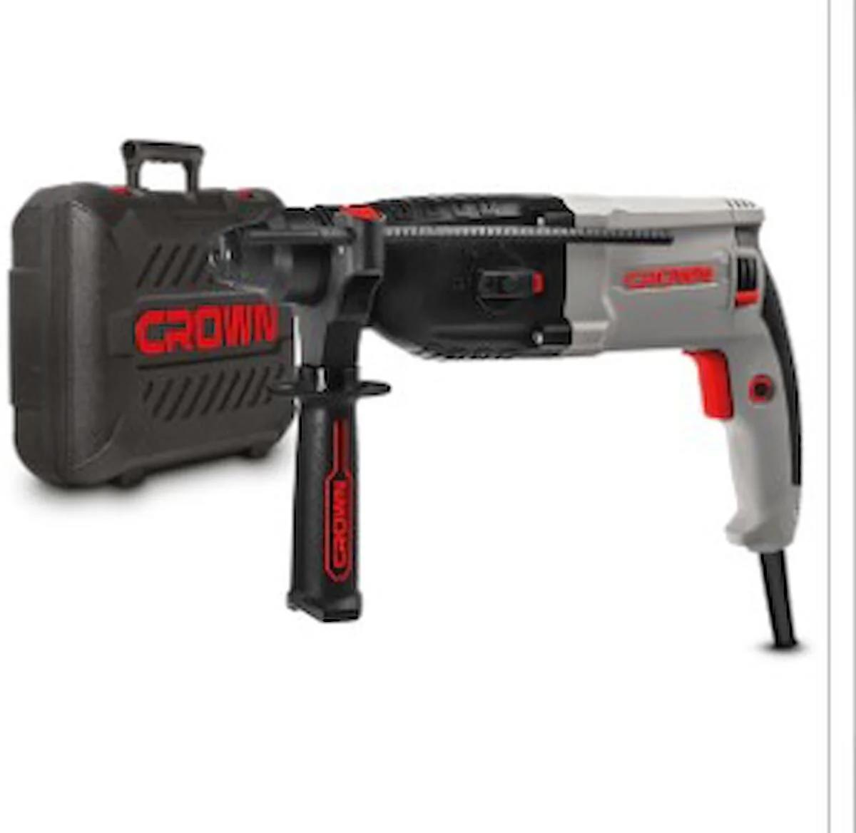 Crown CT18108 SDS Plus 1000 W 5300 darbe/dk 2.8 kg Akülü Şarjlı Kırıcı Delici Matkap
