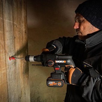Worx WX381 SDS Plus 100 W 2000 darbe/dk 2.6 kg Akülü Şarjlı Kırıcı Delici Matkap + 3 Parça Delme Ucu