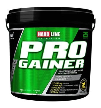 Hardline Nutrition Progainer Muz Aromalı 25 Servis Kas Yapıcı Gainer 5000 gr Toz
