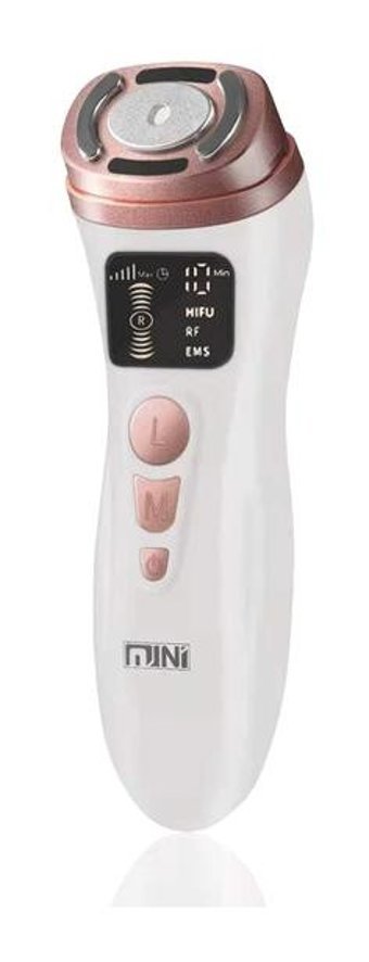 Mini Hifu 400 mAH Tüm Ciltler İçin Tek Başlıklı Şarjlı Titreşimli Yüz Temizleme Cihazı Beyaz