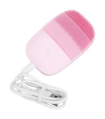 Kohlemann 400 mAH Tüm Ciltler İçin Tek Başlıklı Fırçalı Silikon Şarjlı Titreşimli Yüz Temizleme Cihazı Pembe