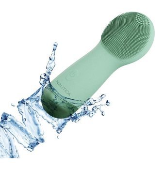 Nautica PC130 Sonic 400 mAH Tüm Ciltler İçin Tek Başlıklı Fırçalı Silikon Şarjlı Titreşimli Yüz Temizleme Cihazı Yeşil