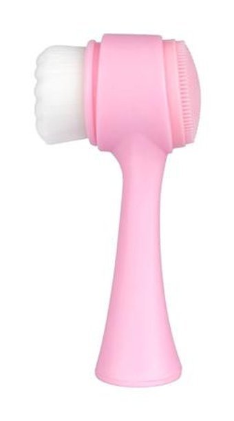Hill Beauty Tüm Ciltler İçin Tek Başlıklı Fırçalı Silikon Pilli Titreşimli Yüz Temizleme Cihazı Pembe
