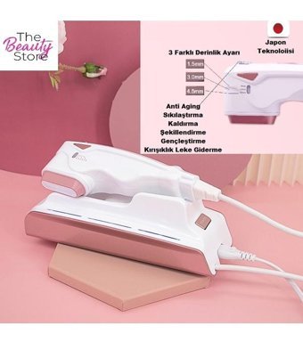 The Beauty Store 850 mAH Tüm Ciltler İçin Tek Başlıklı Elektrikli Titreşimli Yüz Temizleme Cihazı Beyaz