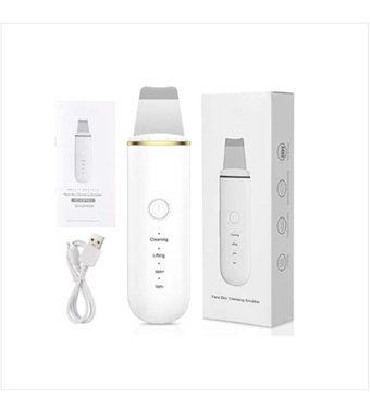 Transvital Ultrasonik 400 mAH Tüm Ciltler İçin Tek Başlıklı Şarjlı Titreşimli Yüz Temizleme Cihazı Siyah