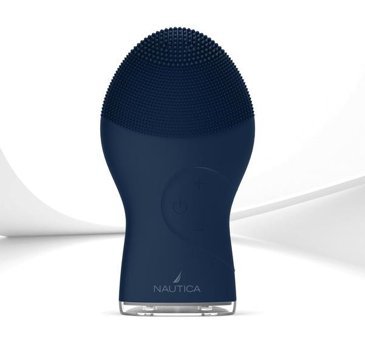 Nautica PC120 Sonic 400 mAH Tüm Ciltler İçin Tek Başlıklı Fırçalı Silikon Şarjlı Titreşimli Yüz Temizleme Cihazı Navy