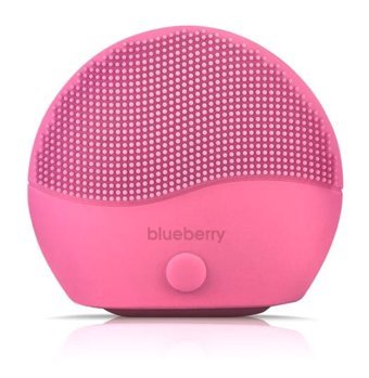Blueberry Pure Sonic Tüm Ciltler İçin Tek Başlıklı Silikon Şarjlı Titreşimli Yüz Temizleme Cihazı Pembe