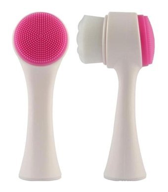 Gold Beauty 400 mAH Tüm Ciltler İçin Tek Başlıklı Fırçalı Silikon Şarjlı Titreşimli Yüz Temizleme Cihazı Pembe