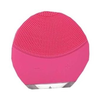 Aprilla Sonik 400 mAH Tüm Ciltler İçin Tek Başlıklı Fırçalı Silikon Şarjlı Titreşimli Yüz Temizleme Cihazı Pembe