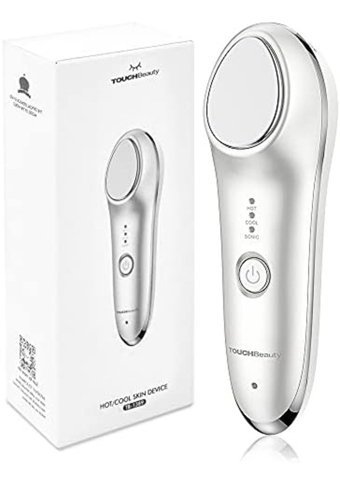 Touchbeauty Tüm Ciltler İçin Tek Başlıklı Şarjlı Titreşimli Yüz Temizleme Cihazı Beyaz
