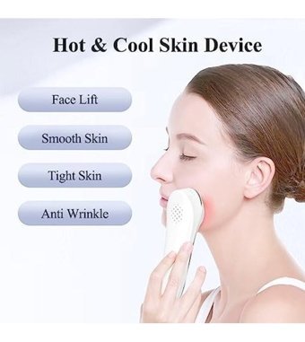 Touchbeauty Tüm Ciltler İçin Tek Başlıklı Şarjlı Titreşimli Yüz Temizleme Cihazı Beyaz