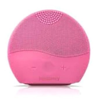Blueberry 400 mAH Tüm Ciltler İçin Tek Başlıklı Fırçalı Silikon Şarjlı Titreşimli Yüz Temizleme Cihazı Pembe