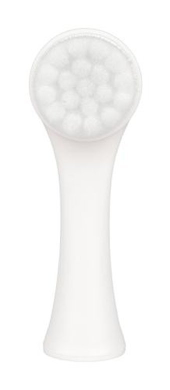 Hill Beauty Tüm Ciltler İçin Tek Başlıklı Fırçalı Silikon Pilli Titreşimli Yüz Temizleme Cihazı Beyaz