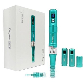 Dr. Pen Ultima A6s 400 mAH Tüm Ciltler İçin 3 Başlıklı Şarjlı Titreşimli Vakumlu Yüz Temizleme Cihazı Mavi