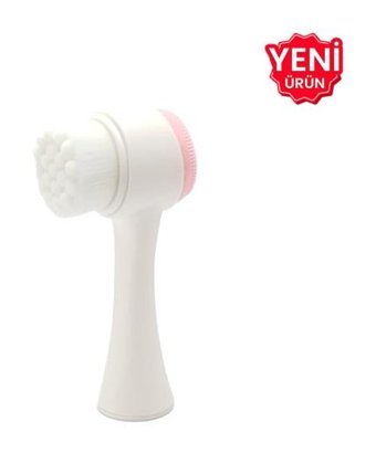 Roa Bitkisel Tüm Ciltler İçin Tek Başlıklı Fırçalı Silikon Titreşimli Yüz Temizleme Cihazı Beyaz