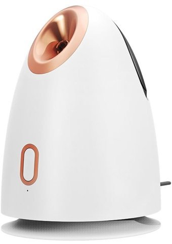 Happyplanet Tüm Ciltler İçin Tek Başlıklı Buharlı Şarjlı Titreşimli Yüz Temizleme Cihazı Beyaz